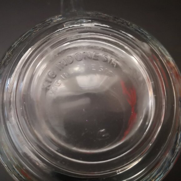 Vintage KIG Indonesia Set of 4 Christmas Mugs w/ Holly Berries & a Red Bow 3.5" - Picture 3 of 5